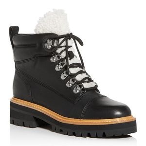Marc Fisher Black Lace Up Boots